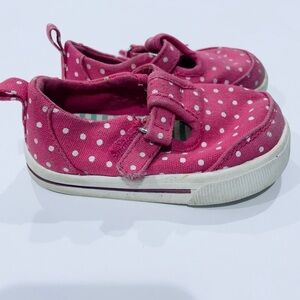 Garanimals Baby girl shoes pink polka dots size 3 Garanimals
